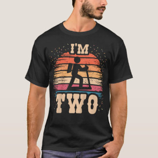 2歳の誕生日おめでとう ハイキング好きな子 Tシャツ