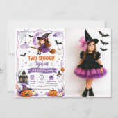 2歳の誕生日おめでとう ハロウィン 招待状 (正面)