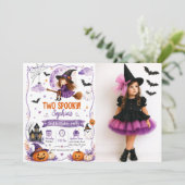 2歳の誕生日おめでとう ハロウィン 招待状 (スタンド正面)