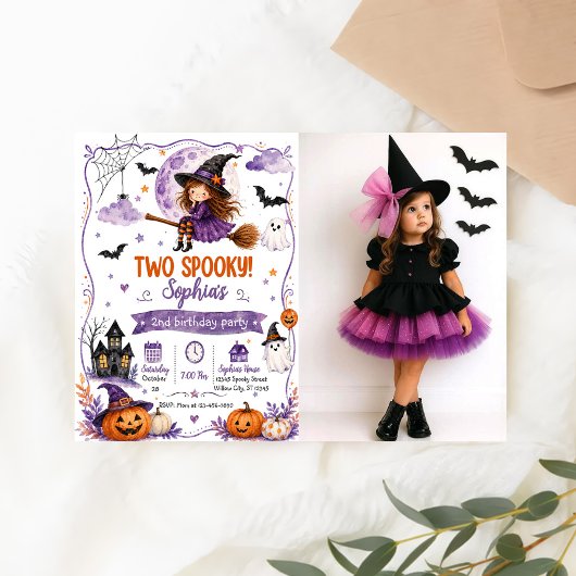 2歳の誕生日おめでとう ハロウィン 招待状