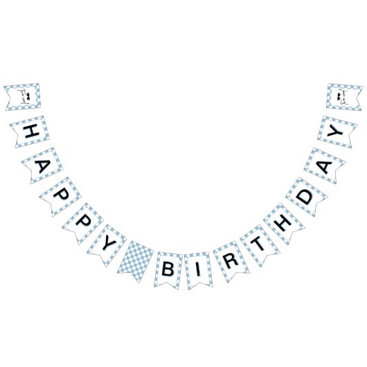 2歳の誕生日おめでとう  バンティングフラッグ (全)