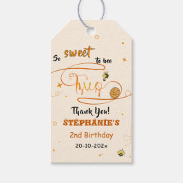 2歳の誕生日おめでとう ビッグハニーBee ギフトタグ