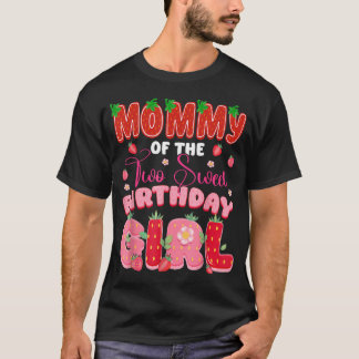 2歳の誕生日おめでとう!可愛い女の子のママ Tシャツ