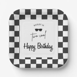 2歳の誕生日おめでとう Too Cool ペーパープレート