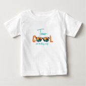 2歳の誕生日おめでとう！Two Cool Boy ベビーTシャツ (正面)