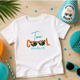 2歳の誕生日おめでとう!Two Cool Boy ベビーTシャツ