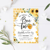 2歳の誕生日お招き状「So Sweet To Bee Two」 招待状