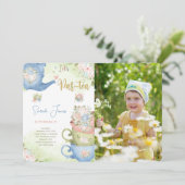 2歳の誕生日お茶会の写真招待状 招待状 (スタンド正面)