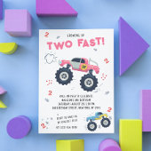 2歳の誕生日におすすめのモンスターカートラック 招待状