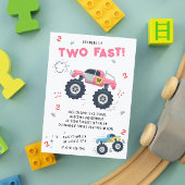 2歳の誕生日におすすめのモンスターカートラック 招待状