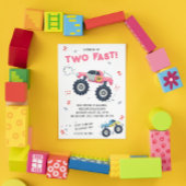 2歳の誕生日におすすめのモンスターカートラック 招待状