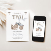 2歳の誕生日におすすめのモンスターカー招待状 招待状