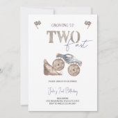 2歳の誕生日におすすめのモンスターカー招待状 招待状 (正面)