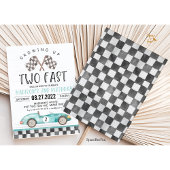 2歳の誕生日におすすめのレーシングバースデー招待状 招待状