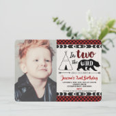 2歳の誕生日に招待された2人目の写真の男の子、ワイルド2 招待状 (スタンド正面)