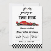 2歳の誕生日の招待、2歳の誕生日招待状 招待状 (正面)