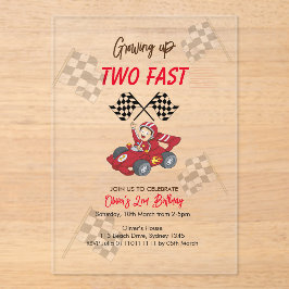 2歳の誕生日を早く迎える アクリル招待状