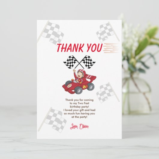 2歳の誕生日を早く迎える サンキューカード (スタンド正面)