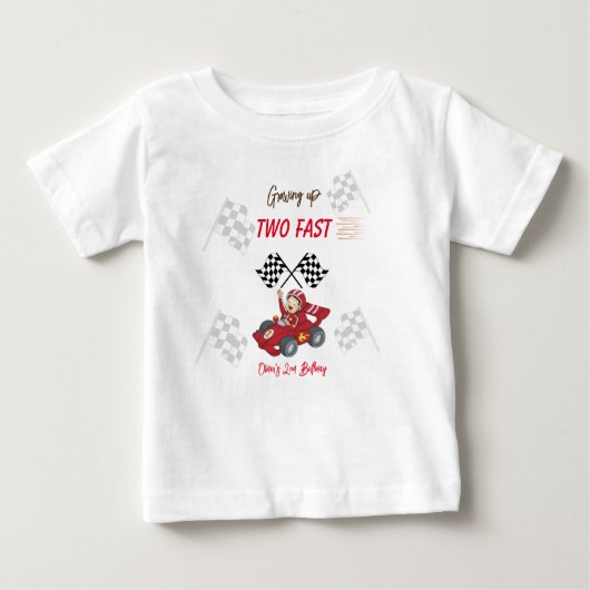 2歳の誕生日を早く迎える ベビーTシャツ (正面)