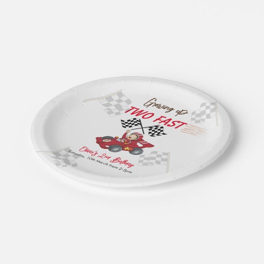 2歳の誕生日を早く迎える ペーパープレート (アングル)