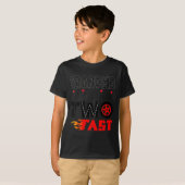 2歳の誕生日を迎えたスピード狂の双子の孫の祖母 レーシングカー Tシャツ (正面フル)
