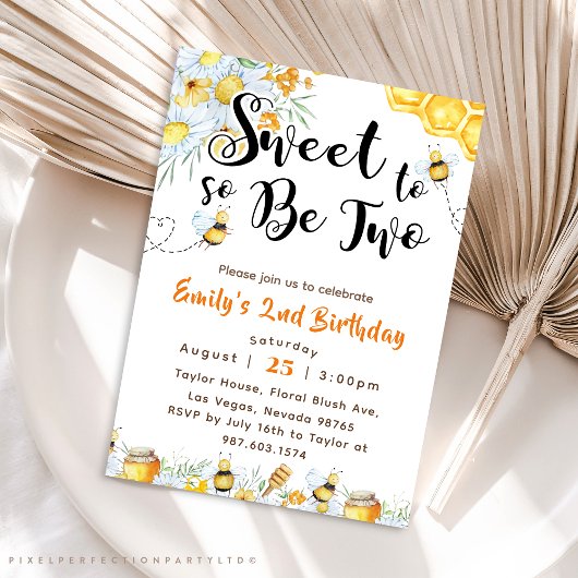 2歳の誕生日を迎えるのはとても甘い 招待状