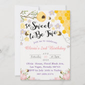 2歳の誕生日を迎えるのはとても甘い 招待状 (正面)