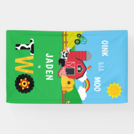 2歳の誕生日を迎えるバーンアニマルズオインクバモーーかわいい 横断幕