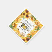 2歳の誕生日を迎えるフローラは甘い スタンダードカクテルナプキン (角)