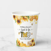 2歳の誕生日を迎えるフローラは甘い 紙コップ (裏面)