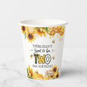 2歳の誕生日を迎えるフローラは甘い 紙コップ (正面)