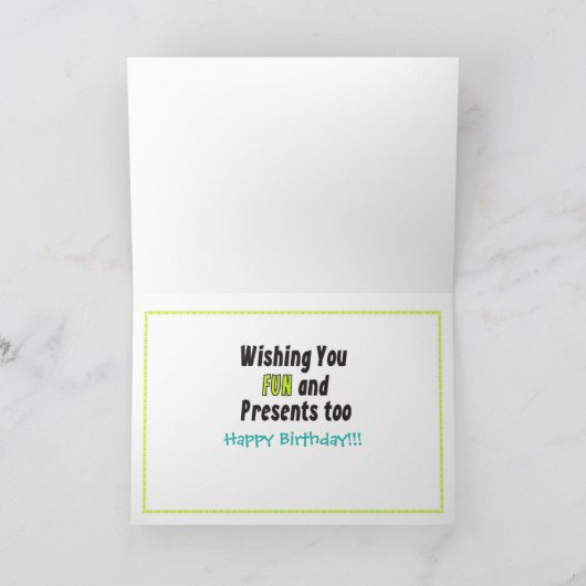 2歳の誕生日を迎える男の子ツインズアニメかわいい カード (内部)