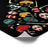 2歳の誕生日アイスホッケーをテーマにした第2日目Te ポスター (角)