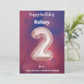 2歳の誕生日カード (スタンド正面)