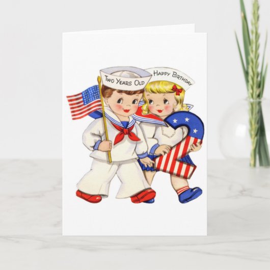 2歳の誕生日カード カード (正面)