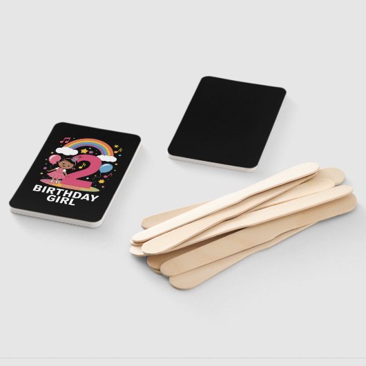 2歳の誕生日ガールカワイイ2歳の誕生日 ハンドファン (組立なし)