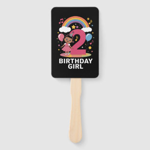 2歳の誕生日ガール 可愛い2歳の誕生日 ハンドファン