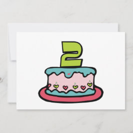 2歳の誕生日ケーキ カード