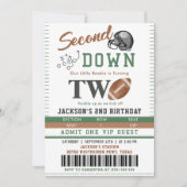 2歳の誕生日サッカーおめでとう 招待状 (正面)