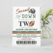 2歳の誕生日サッカーおめでとう 招待状 (スタンド正面)