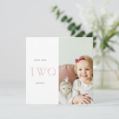 2歳の誕生日サンキューカード (スタンド正面)