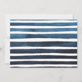 2歳の誕生日シルバーバルーン | 青い写真パーティー 招待状 (裏面)