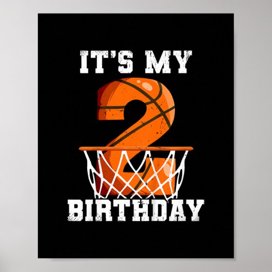 2歳の誕生日スケル ポスター (正面)