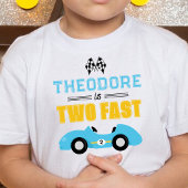 2歳の誕生日パーティーに！レーシングカーデザインTシャツ トドラーTシャツ