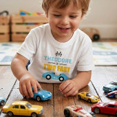 2歳の誕生日パーティーに！レーシングカーデザインTシャツ トドラーTシャツ