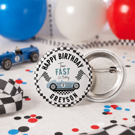 2歳の誕生日パーティーに！レーシングカーレーサー 缶バッジ