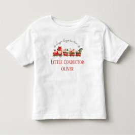2歳の誕生日パーティーのリトルコンダクター トドラーTシャツ