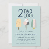 2歳の誕生日パーティーの楽しい招待状 招待状 (正面)