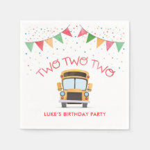 2歳の誕生日パーティーテーブルナプキン