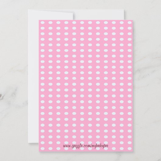 2歳の誕生日パーティーピンクトンボの女の子招待状 招待状 (裏面)